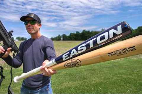 Can a Baseball Bat STOP a Bullet???