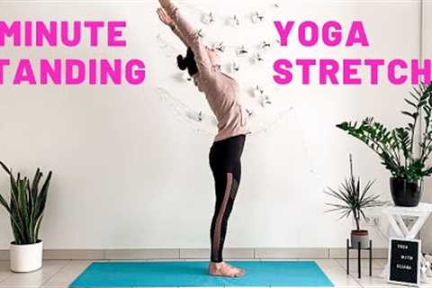 5 MIN STANDING MORNING YOGA STRETCH | Yoga without mat | Yoga with Uliana