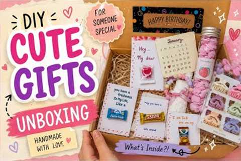 DIY Cute Gifts Unboxing💌Made With love #DIYGift #GiftUnboxing #HandmadeGift #Aesthetic..