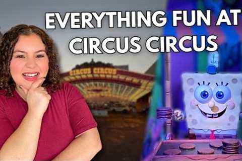 Inside Las Vegas' ONLY Amusement Park - Circus Circus Adventuredome, Spongebob Ride, Free Shows!