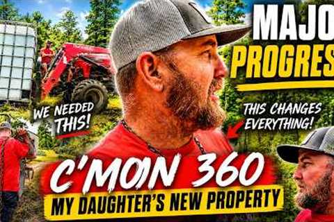 MAJOR Progress on C’MON 36 We DESPERATELY Needed This! Tiny house homesteading off-grid cabin build