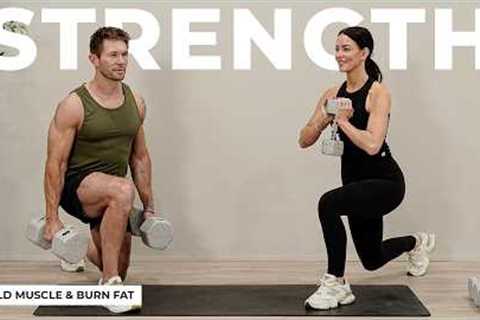 40 Min FULL BODY Dumbbell Workout to Build Strength &amp; Burn Fat