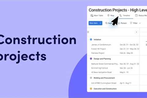 Manage your construction projects | monday.com tutorials