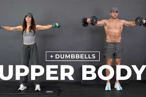 Dumbbell Upper Body Workout | Back, Chest, Shoulders &amp; Arms