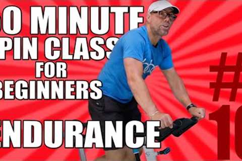 Day 10 // 50 Minute SPIN CLASS FOR BEGINNERS // Endurance