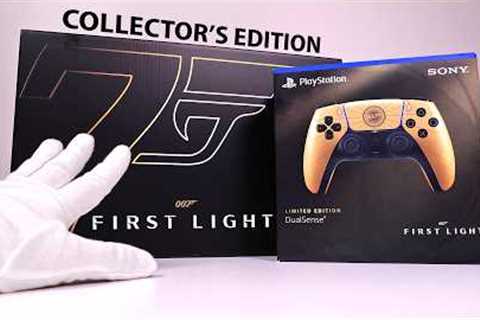 Unboxing 007 FIRST LIGHT DualSense + Collector's Edition (PS5 Pro Gameplay)