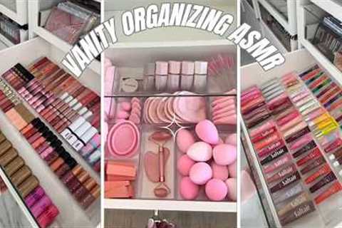 Satisfying ASMR Makeup Vanity Organizing Compilation 💄 | TikTok Restocking Organizer
