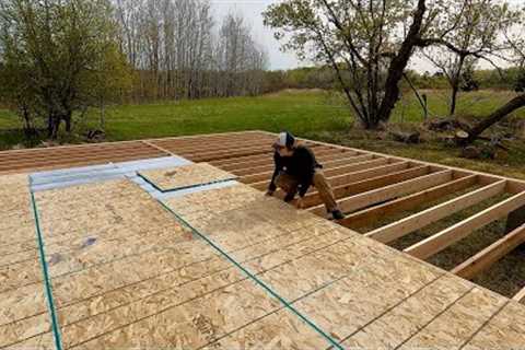 Building A Log Cabin To Raise My Family In | Floor Insulation And Subfloor