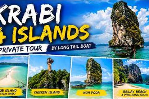 Krabi 4 Islands Private Tour by Long Tail Boat | Tub Island, Chicken Island, Koh Poda & Railay..