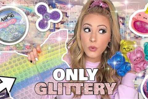 ✨GLITTER ONLY✨ FIDGET SHOPPING CHALLENGE! 💖🌟🪄💍