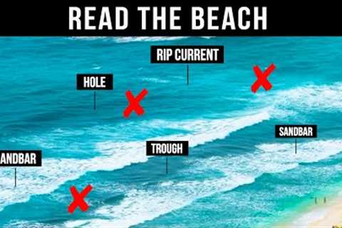 **Read the Beach** Cast here to catch more fish while surf fishing
