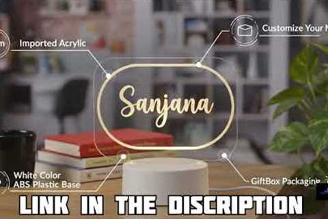 🎁 The Perfect Customized Gift! Personalized Name LED Night Lamp ✨