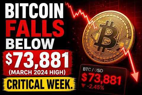 Bitcoin Falls Below $73,881 (March 2024 High). Critical Week