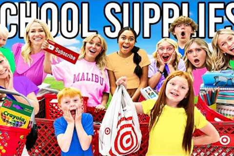 SCHOOL SUPPLiES SHOPPiNG w/ 10 KiDS! [Back to School 2023]