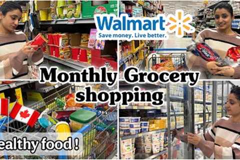 Monthly Walmart Grocery Haul in Canada | Healthy Food on a Budget 💸🥗 | 2026 | Cost | Calgary 🇨🇦