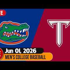 Florida vs Troy LIVE 06/01/2026 | Men's College Baseball 2026 | NCAA Baseball Championship Live