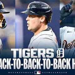 Back-to-back-to-back home runs for the Tigers (Dingler, Carpenter, Greene) 🚨 | MLB Highlights