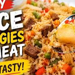 Easy Rice with Vegetables & Meat | Simple Homemade Dinner Recipe
