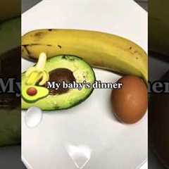 Healthy Dinner For Babies! Avocado Puree! #healthyfood #baby #avocado