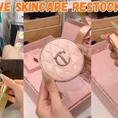 (ASMR) Restock Skincare Makeup Products Unboxing Haul📦✨Satisfying. #makeupproducts #skincare..