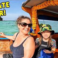 $60 PRIVATE BOAT TOUR in KRABI, THAILAND 🇹🇭 | 4 Island Tour | Railay Beach
