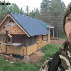 Cedar Shingles, Tractor Barn, Driveway |EP108| Log Cabin Build on Off-Grid Homestead