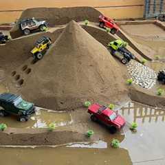 RC Off Road Cars Battle Through Extreme Mountain & Water Obstacles! 🚙💦🏔️