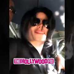 Michael Jackson Is Mobbed By Paparazzi While Out Shopping In West Hollywood & Beverly Hills, CA