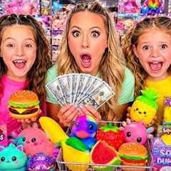 THE ULTIMATE $100 BUDGET VIRAL SQUISHY SHOPPING CHALLENGE 🛒🤑 #trending #viral #squishy #shopping 