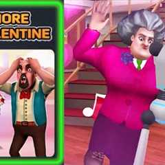 Scary Teacher 3D | miss T No More Mr Valentine Walkthrough (iOS Android)