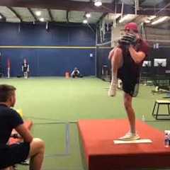 Luke Little, 105 mph!   Bullpen Sitting 101-102  T105