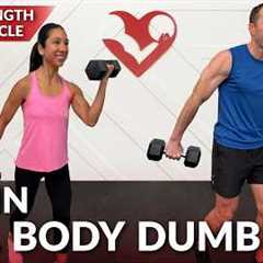 20 Min Strength Training at Home Dumbbell Workout - Full Body Workout for Women & Men with..