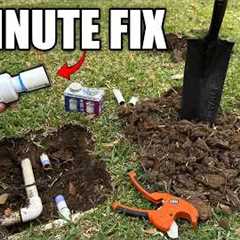 How to Repair a Water Line QUICK AND EASY (LEAST DIGGING)