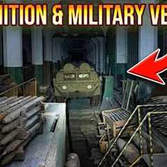 Ammunition and Military Vehicles Found in an Abandoned Underground Factory