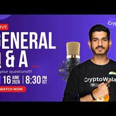 CryptoWala LIVE | ASK ME ANYTHING !!!  The best way to learn is to ask questions.