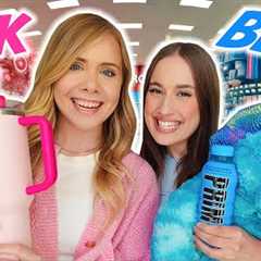 PINK VS BLUE SHOPPING CHALLENGE!