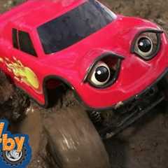 Washed Away | Dirty RC Cars Roll In Mud | Full Episodes | Zerby Derby | 9 Story Kids