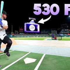I Tried to Hit the Longest Home Run in MLB History...