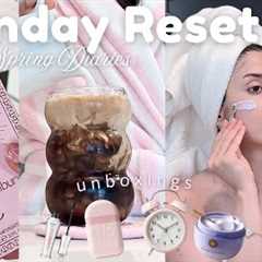 Pinterest inspired 🌷Sunday Reset🌷Cleaning 🧹| unboxings 📦| Cozy Dinner🍝 | Skincare🫧 *ASMR*