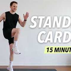 15 Min All Standing Cardio HIIT Workout – Advanced Full Body Fat Burn (No Equipment, No Repeat)
