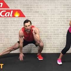 45 Minute Tabata Cardio HIIT Workout No Equipment - Bodyweight HIIT Full Body Workout at Home