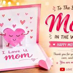 Cute Mother's Day DIY Gift Easy Last Minute Gift Idea 🌸 | Super Easy Pop-up Card