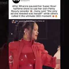 Rihanna forgetting she’s the Super Bowl performer and fixing her 😭😂 #Rihanna
