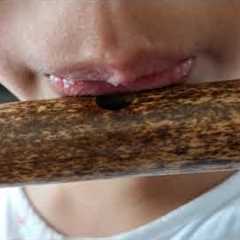 Dizi flute play embouchure for referencece（lip location） @Dan Tang