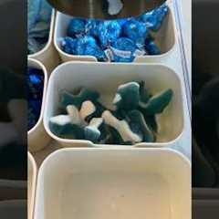 *asmr* blue snack box restock 💙🌀🦋 #asmr #restock #satisfying #snackbox #candy #snacks