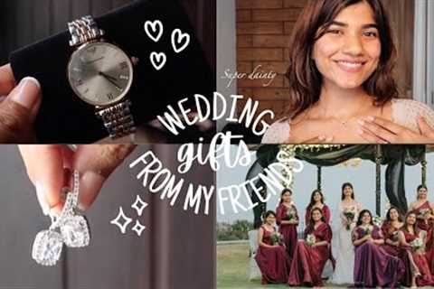 👰🏻‍♀️Wedding gifts from my girl friends 🥰 | Gift ideas for bride - Swarovski, Giva, Armani , etc ..