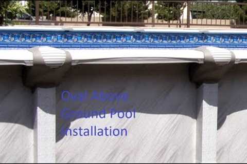 21' x 43' Oval Above Ground Pool Installation