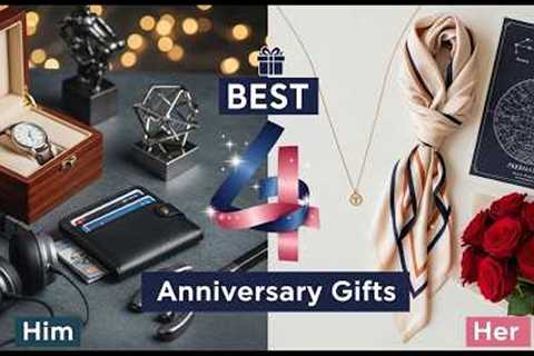 14 Best 4 Year Anniversary Gift Ideas for Him &amp; Her (2026) | Unique 4th Wedding Anniversary..