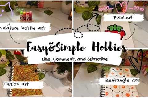 Easy life changing hobbies Part 2🩷/Boring time activities 🌈@RayaCraftworld 