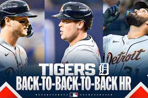 Back-to-back-to-back home runs for the Tigers (Dingler, Carpenter, Greene) 🚨 | MLB Highlights
